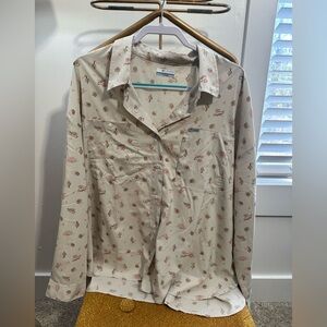 NEW Columbia Silver Ridge Utility Patterned Long Sleeve Shirt Womens Size 3X NWT